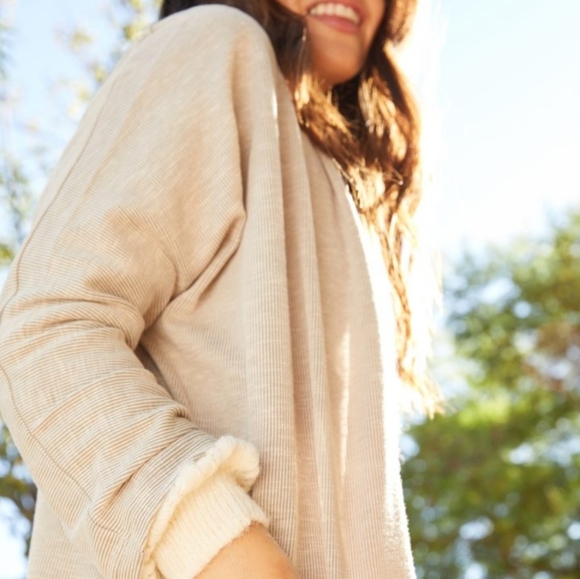 Cardigan Donni Sandwash Ribbed Cardigan Coat OSFA - Picture 9 of 12